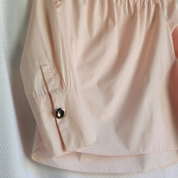 Zara Women Boatneck Pink Cotton Top in Medium - Picture 14 of 14